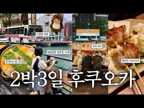 후쿠오카만 10번째❤️‍🔥찐맛집만 가는 2박3일 코스🍱(100% 현지인 맛집.나카스 포차거리.빵스톡 명란바게트.돈키호테 추천템.휴먼메이드.몽벨.유니클로 쇼핑.텐진 숙소🏯)