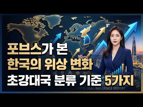 포브스가 다룬 한국의 위상 변화, 초강대국 분류 기준 짚어보기
