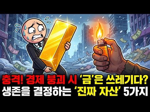금 모으지 마세요. 경제가 무너지면 당신을 살리는 건 '이것'입니다