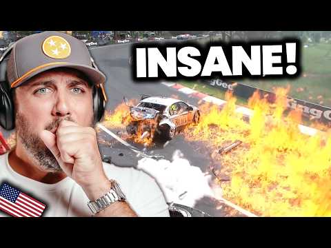 American Reacts to the Biggest Bathurst 1000 Crashes Ever