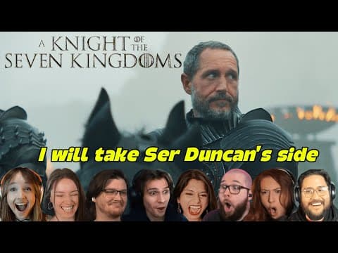 Best Reactions to "I Will Take Ser Duncan's Side" | A Knight Of The Seven Kingdoms 1x4