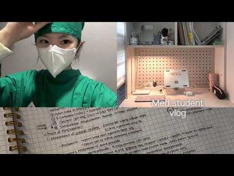 의대생 vlog l 고난과 적응의 연속인 본1 개강 브이로그 💦🥵