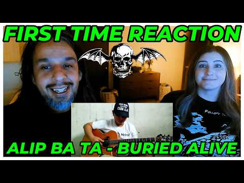 GIRLFRIEND FIRST TIME REACTION - Alip Ba Ta - Buried Alive - Avenged Sevenfold (COVER fingerstyle)