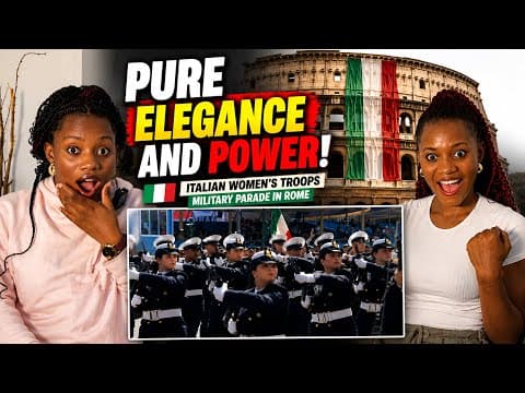 🇮🇹 Reaction to Italian Women's Troops *Military parade in Rome 