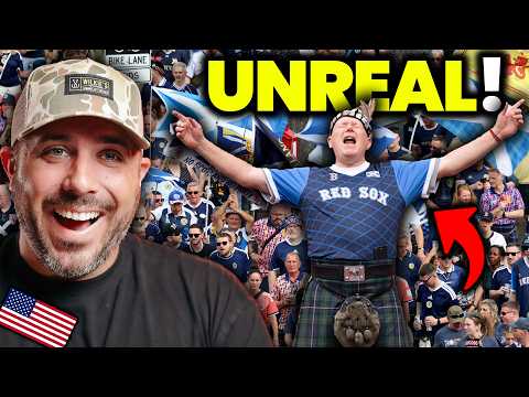 American Reacts to Scotland Fans Taking Over Boston Red Sox Game ⚾🏴󠁧󠁢󠁳󠁣󠁴󠁿