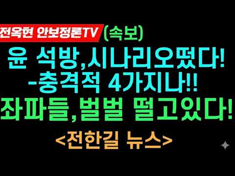 윤대통령 석방 시나리오! 벌벌 떨고 있는 좌파들!!전한길 뉴스