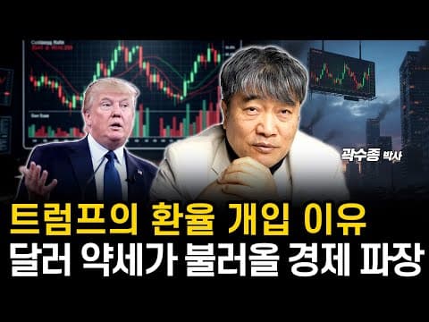 역사적으로 달러 약세의 경제 파장은 ‘이렇게’ 나타났습니다. (곽수종 박사)