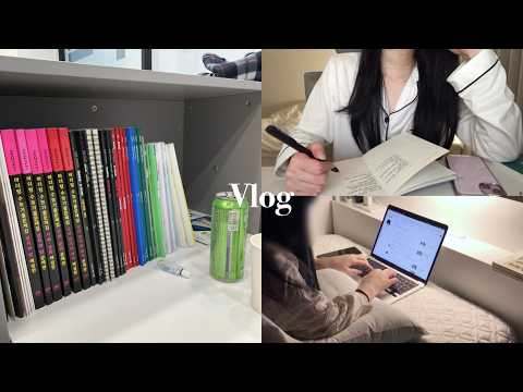 [Vlog] 예비고3의 겨울방학 공부 브이로그🤍❄️/ 10시간씩 공부하기•나이트루틴🌙•식단관리•독서실•독서📖 | 류희진