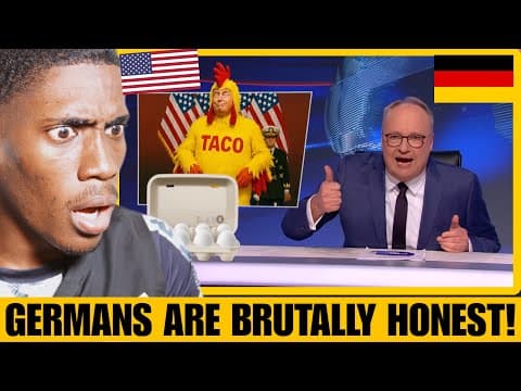 American Reacts to German TV Show Brutally Destroying Donald Trump