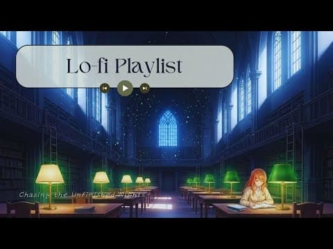 Lo-fi Playlist | 공부 집중 🌙📖 미완성을 쫒는 밤 #lofiplaylist #study #focus