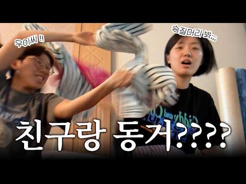 친구랑 동거하면 생기는 일 💦 놀평 브이로그