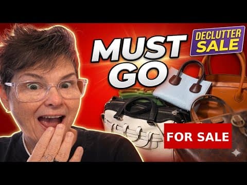 These BAGS MUST GO....VLOG SALE Part 1