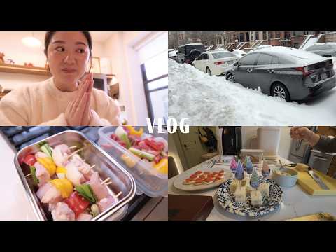 Vlog｜十年來最大雪、哈森生日趴、換daycare、閒不下來愛找事做｜VanessaLiao