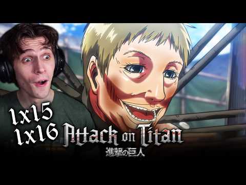 Attack on Titan 1x15 & 1x16 REACTION!! *FIRST TIME WATCHING*