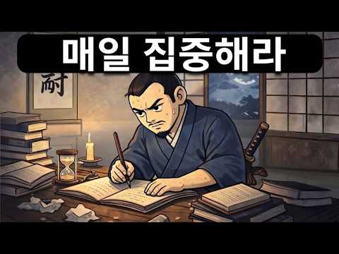 공부에 있어 꾸준함과 규율을 갖추는 방법 | 미야모토 무사시