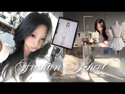 Fashion school vlog | 패디과생의 grwm + 학교가서 작업하고 잠들 때까지 브이로그 .*♡🪽₊˚