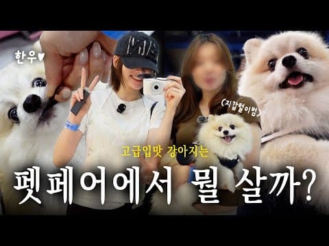 (SUB) 텅장 각오하고 간 코엑스 펫페어🐶 | 강아지 용품만 XX만원 쓴 현실 브이로그