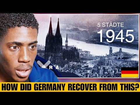American Reacts to Germany After World War 2 || Deutschland von oben 1945