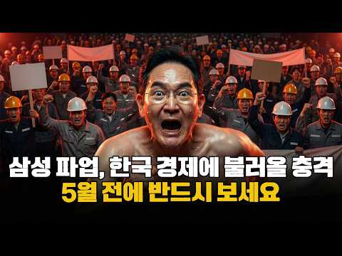 5월에 국장 전체가 흔들릴 겁니다... 삼성전자 파업 예고, 아무도 말 안 해주는 한국 경제의 진짜 위기
