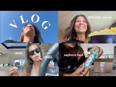 VLOG:wiml. michael movie. sephora haul. very upbeat holly 🫶🏼 #minivlog #dayinmylife   | Holly Lynora