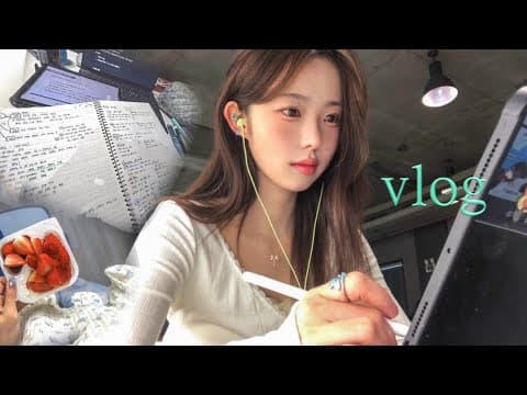 새내기 대학생 첫 시험기간 vlog 🐤📝
