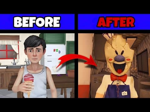 Ice Scream 1-8 Game Full Backstory😱|Complete Timeline Explained in Hindi/Urdu