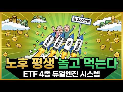 "노후 평생 놀고 먹는다" ISA에 이 ETF 4개만 담으면 월급이 자동으로 들어옵니다