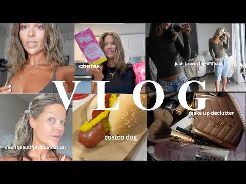 VLOG: joah brown try-on/haul👚refy foundation. chores. makeup organizing #dayinmylife  | Holly Lynora