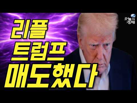 [오늘의 경제] 리플// 긴급뉴스 / 미국 트럼프 비트코인 73개 매도 / 500만불 규모 / 폭락장 해결 그리고 원인 / 여기까지 내려간다