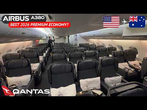 15 HOURS ULTRA LONG in Qantas A380 Premium Economy from Los Angeles to Melbourne
