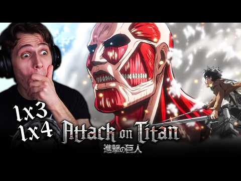 Attack on Titan Season 1 Episode 3 & 4 REACTION!! (First Time Watching Anime)