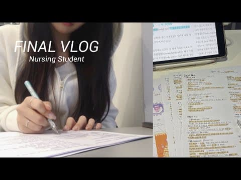 (eng)📚 간2 마지막 시험도 4점대로 마무리!! | 1회독 벼락치기 | 8전공 끝 3학년 시작 | 간헐적 위관영양 평가 | 시험기간 브이로그 | nursing student