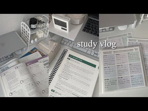 Study vlog. 집공 브이로그 | 아침 공부 루틴 | 수험생 일상 