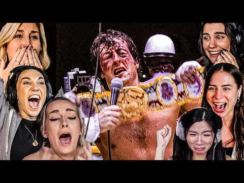 TOP FEMALE "EMOTIONAL ENDING" Reactions! Rocky II Movie Reaction