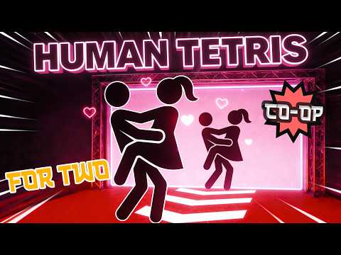 COUPLE CHALLENGE: HUMAN TETRIS Valentine's Edition | Immersive Interactive Fitness Game | FULL