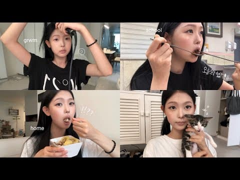 여고생의 등교부터 하교까지 24시간 밀착 vlog 🐈