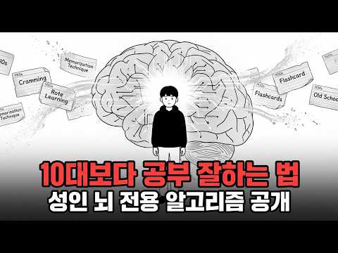 30대 뇌가 10대보다 공부 잘하는 이유 (근데 왜 아무도 안 알려줬을까)