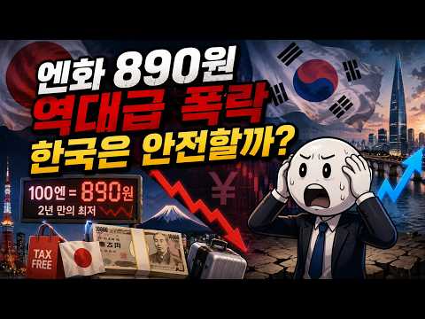 엔화 900선 붕괴. 다음은 원화입니다.