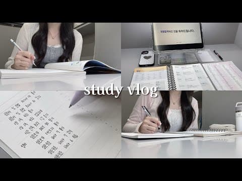 Study vlog. 공부 영상 | 스터디카페 브이로그 | 검찰직 준비 | 공시생 브이로그 | studywithme