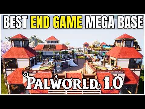 The Ultimate Palworld 1.0 Progression End Game Mega Base! All Work Stations