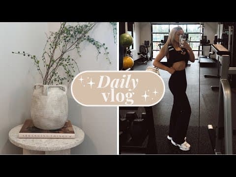 FACETIME VLOG - Workout w Me, What I Eat, Home Decor Haul + New Music 🤍