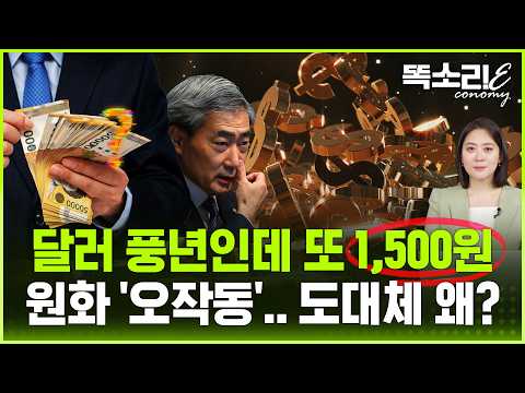 증시 폭등하는데 왜 한국 돈만 약할까… '환율 1500원'의 진짜 이유 | 똑소리E