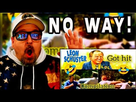 American Reacts to LEON SCHUSTER'S Funniest PRANKS | The Most SHOCKING Comedy Bits