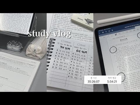 Study vlog. 내가 다시 관독 안 가는 이유 | 공부 브이로그 | 위클리플래너