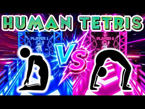 HUMAN TETRIS PVP 🔥 | 1 VS 1 Battle | Interactive Reaction Game | Only 1 Winner #3