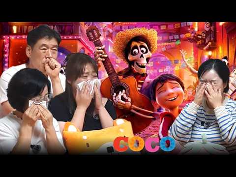 My Korean Family Cried So Hard Watching Coco 🎸 | The First Time Watching Reaction